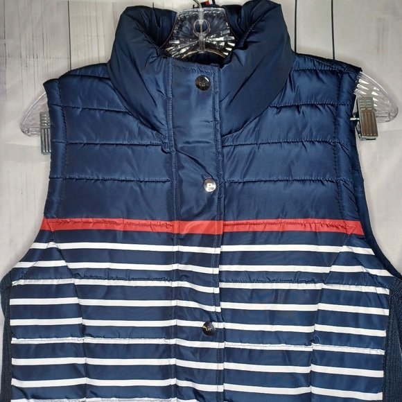 Tommy Hilfiger striped puffer vest - Picture 2 of 12